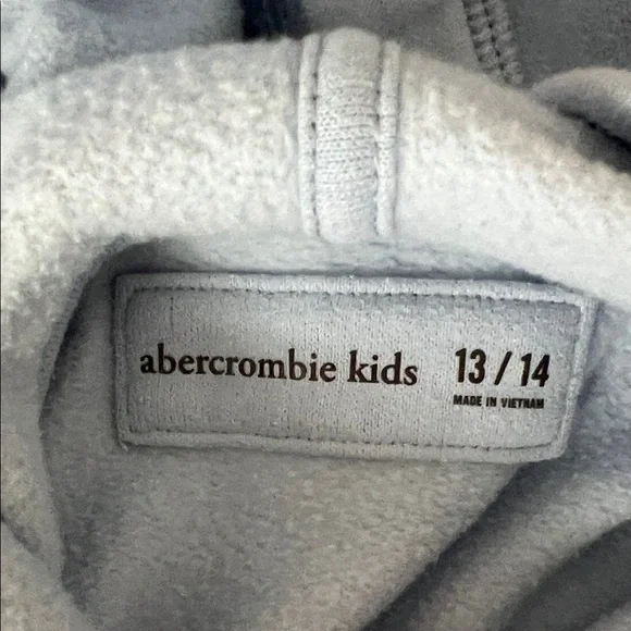 Abercrombie Kids Light Blue Hoodie with Black Bow Design 13/14 - Picture 3 of 5